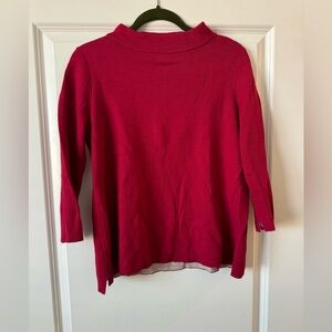 Red Turtleneck Sweater from Loft